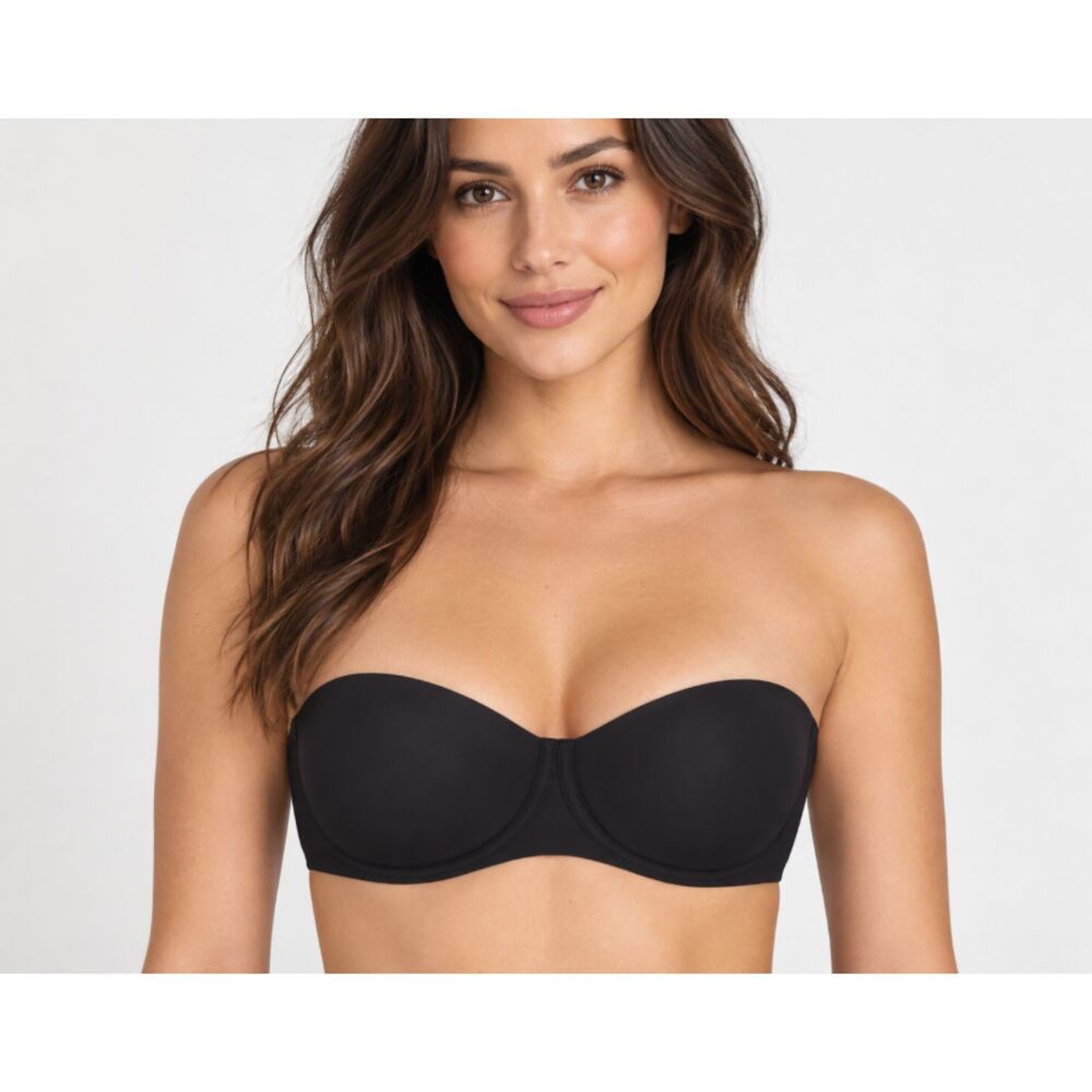 NEW SKIMS Fits Everybody Strapless Bra Onyx 36D NWT